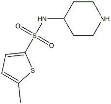 5-methyl-N-(piperidin-4-yl)thiophene-2-sulfonamide Struktur