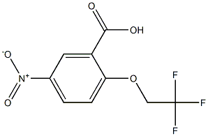 5-nitro-2-(2,2,2-trifluoroethoxy)benzoic acid Struktur