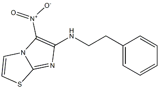 5-nitro-N-(2-phenylethyl)imidazo[2,1-b][1,3]thiazol-6-amine Struktur