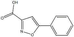 5-phenyl-1,2-oxazole-3-carboxylic acid Struktur