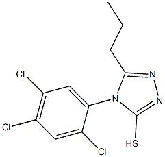 5-propyl-4-(2,4,5-trichlorophenyl)-4H-1,2,4-triazole-3-thiol Struktur