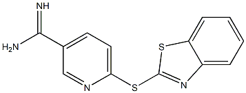 6-(1,3-benzothiazol-2-ylsulfanyl)pyridine-3-carboximidamide Struktur