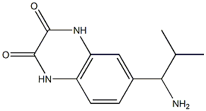 6-(1-amino-2-methylpropyl)-1,2,3,4-tetrahydroquinoxaline-2,3-dione Struktur