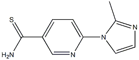 6-(2-methyl-1H-imidazol-1-yl)pyridine-3-carbothioamide Struktur