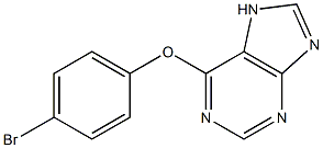 6-(4-bromophenoxy)-7H-purine Struktur