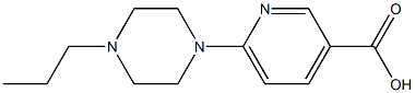 6-(4-propylpiperazin-1-yl)pyridine-3-carboxylic acid Struktur