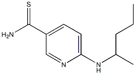 6-[(1-methylbutyl)amino]pyridine-3-carbothioamide Struktur