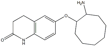 6-[(2-aminocyclooctyl)oxy]-3,4-dihydroquinolin-2(1H)-one Struktur