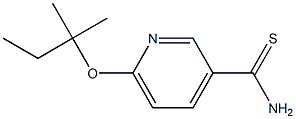 6-[(2-methylbutan-2-yl)oxy]pyridine-3-carbothioamide Struktur