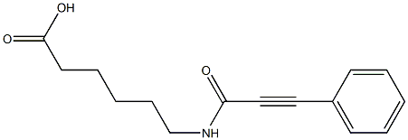 6-[(3-phenylprop-2-ynoyl)amino]hexanoic acid Struktur