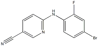 6-[(4-bromo-2-fluorophenyl)amino]nicotinonitrile Struktur