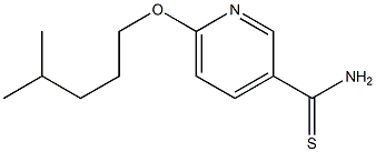 6-[(4-methylpentyl)oxy]pyridine-3-carbothioamide Struktur