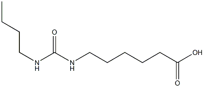 6-[(butylcarbamoyl)amino]hexanoic acid Struktur