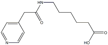 6-[(pyridin-4-ylacetyl)amino]hexanoic acid Struktur