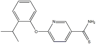 6-[2-(propan-2-yl)phenoxy]pyridine-3-carbothioamide Struktur