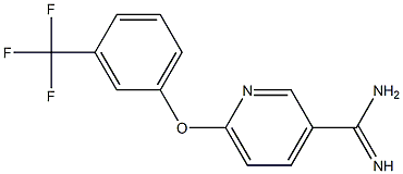 6-[3-(trifluoromethyl)phenoxy]pyridine-3-carboximidamide Struktur