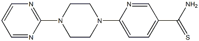 6-[4-(pyrimidin-2-yl)piperazin-1-yl]pyridine-3-carbothioamide Struktur