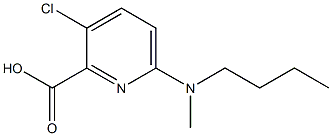 6-[butyl(methyl)amino]-3-chloropyridine-2-carboxylic acid Struktur