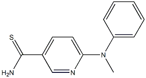 6-[methyl(phenyl)amino]pyridine-3-carbothioamide Struktur