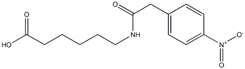 6-{[(4-nitrophenyl)acetyl]amino}hexanoic acid Struktur