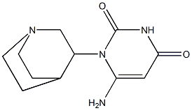 6-amino-1-{1-azabicyclo[2.2.2]octan-3-yl}-1,2,3,4-tetrahydropyrimidine-2,4-dione Struktur