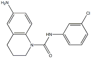 6-amino-N-(3-chlorophenyl)-1,2,3,4-tetrahydroquinoline-1-carboxamide Struktur