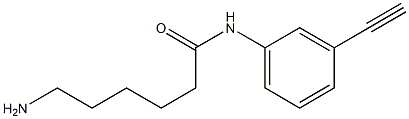 6-amino-N-(3-ethynylphenyl)hexanamide Struktur