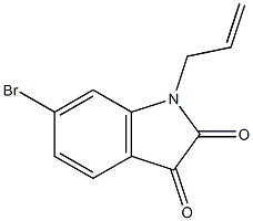 6-bromo-1-(prop-2-en-1-yl)-2,3-dihydro-1H-indole-2,3-dione Struktur