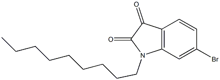 6-bromo-1-nonyl-2,3-dihydro-1H-indole-2,3-dione Struktur