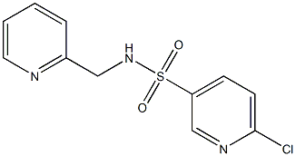 6-chloro-N-(pyridin-2-ylmethyl)pyridine-3-sulfonamide Struktur