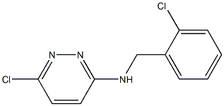 6-chloro-N-[(2-chlorophenyl)methyl]pyridazin-3-amine Struktur