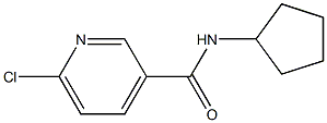 6-chloro-N-cyclopentylpyridine-3-carboxamide Struktur