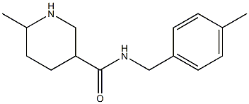 6-methyl-N-(4-methylbenzyl)piperidine-3-carboxamide Struktur