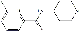 6-methyl-N-piperidin-4-ylpyridine-2-carboxamide Struktur