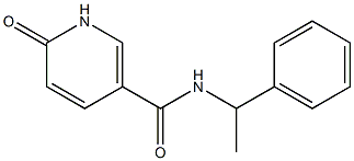 6-oxo-N-(1-phenylethyl)-1,6-dihydropyridine-3-carboxamide Struktur