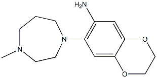 7-(4-methyl-1,4-diazepan-1-yl)-2,3-dihydro-1,4-benzodioxin-6-amine Struktur