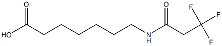 7-[(3,3,3-trifluoropropanoyl)amino]heptanoic acid Struktur