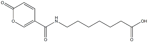 7-{[(2-oxo-2H-pyran-5-yl)carbonyl]amino}heptanoic acid Struktur