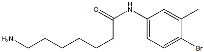 7-amino-N-(4-bromo-3-methylphenyl)heptanamide Struktur