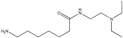 7-amino-N-[2-(diethylamino)ethyl]heptanamide Struktur