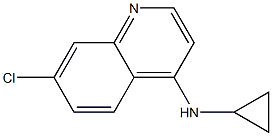 7-chloro-N-cyclopropylquinolin-4-amine Struktur