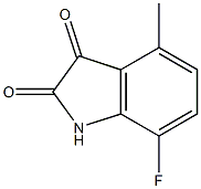 7-fluoro-4-methyl-1H-indole-2,3-dione Struktur