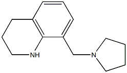 8-(pyrrolidin-1-ylmethyl)-1,2,3,4-tetrahydroquinoline Struktur