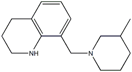 8-[(3-methylpiperidin-1-yl)methyl]-1,2,3,4-tetrahydroquinoline Structure