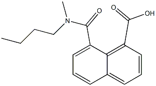 8-[butyl(methyl)carbamoyl]naphthalene-1-carboxylic acid Struktur