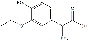 amino(3-ethoxy-4-hydroxyphenyl)acetic acid Struktur