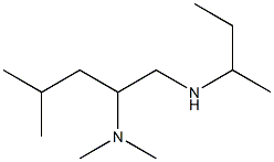 butan-2-yl[2-(dimethylamino)-4-methylpentyl]amine Struktur