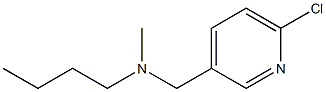 butyl[(6-chloropyridin-3-yl)methyl]methylamine Struktur