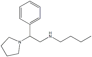 butyl[2-phenyl-2-(pyrrolidin-1-yl)ethyl]amine Struktur