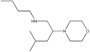 butyl[4-methyl-2-(morpholin-4-yl)pentyl]amine Struktur